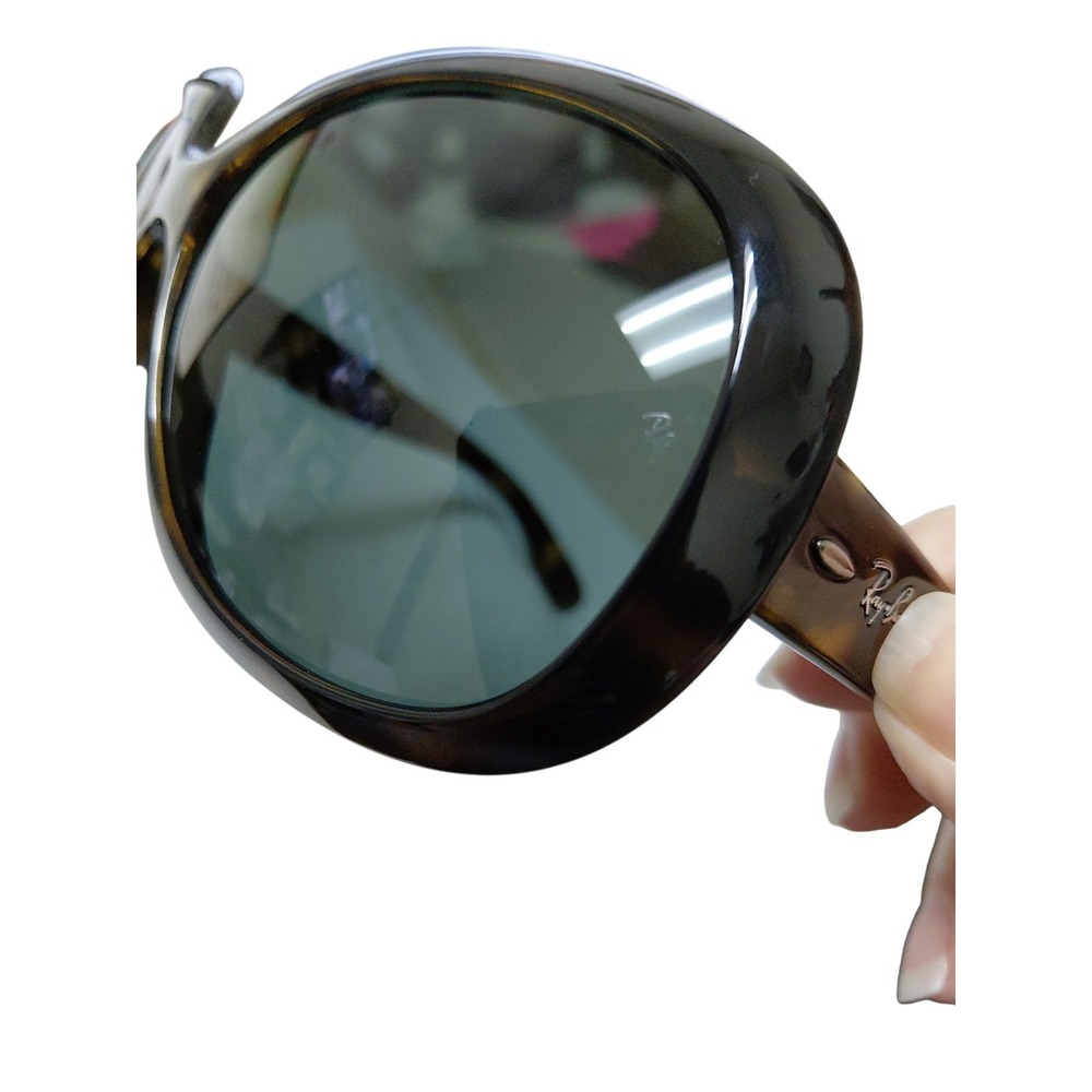 Ray-Ban JACKIE OHH II RB 4098 710/71 Havana/Green Sunglasses - Picture 9 of 9